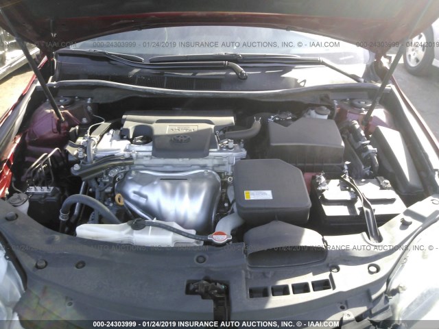 4T1BF1FK2GU585572 - 2016 TOYOTA CAMRY LE/XLE/SE/XSE RED photo 9