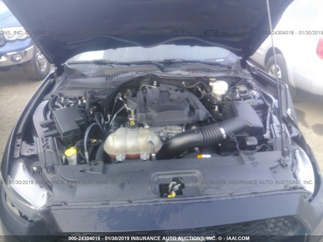 1FA6P8TH4G5262256 - 2016 FORD MUSTANG შავი ფოტო 10