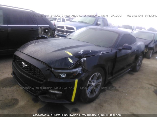 1FA6P8TH4G5262256 - 2016 FORD MUSTANG შავი ფოტო 2