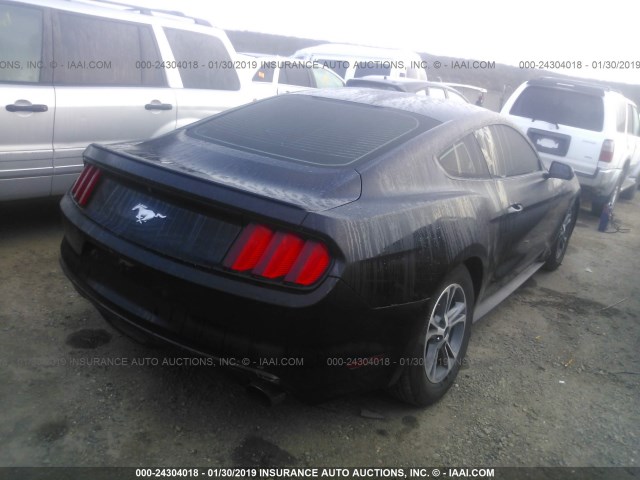 1FA6P8TH4G5262256 - 2016 FORD MUSTANG შავი ფოტო 4