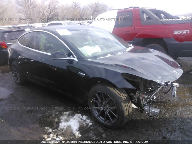 5YJ3E1EB8JF127600 - 2018 TESLA MODEL 3 BLACK photo 1