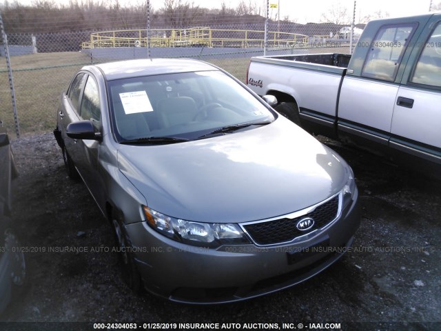 KNAFU4A29B5426178 - 2011 KIA FORTE EX GRAY photo 1