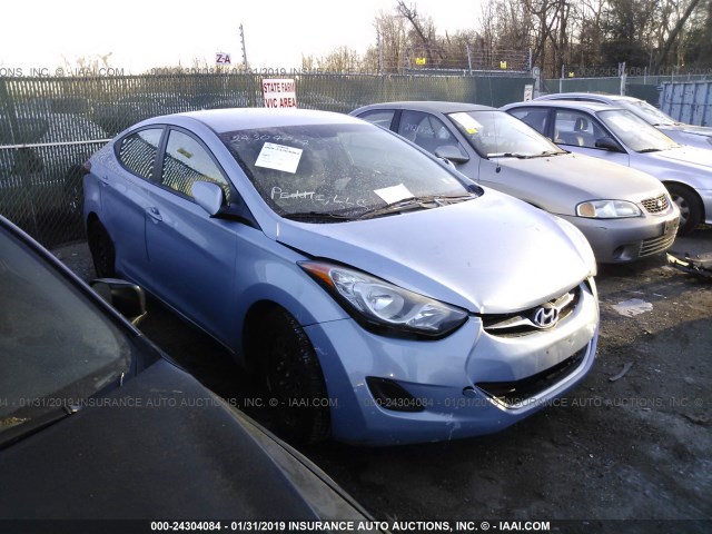 KMHDH4AE6CU464253 - 2012 HYUNDAI ELANTRA GLS/LIMITED Light Blue photo 1