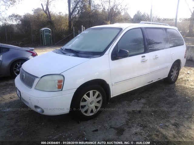 2MRDA222X7BJ01271 - 2007 MERCURY MONTEREY LUXURY WHITE photo 2