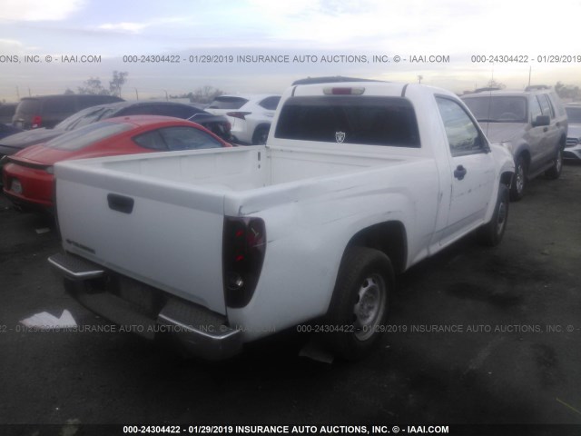 1GCCS14E088125757 - 2008 CHEVROLET COLORADO WHITE photo 4