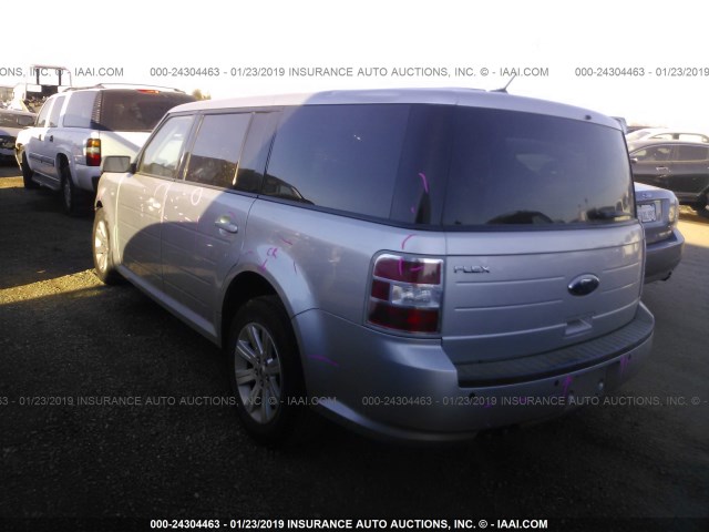 2FMGK5BC1ABA71331 - 2010 FORD FLEX SE SILVER photo 3