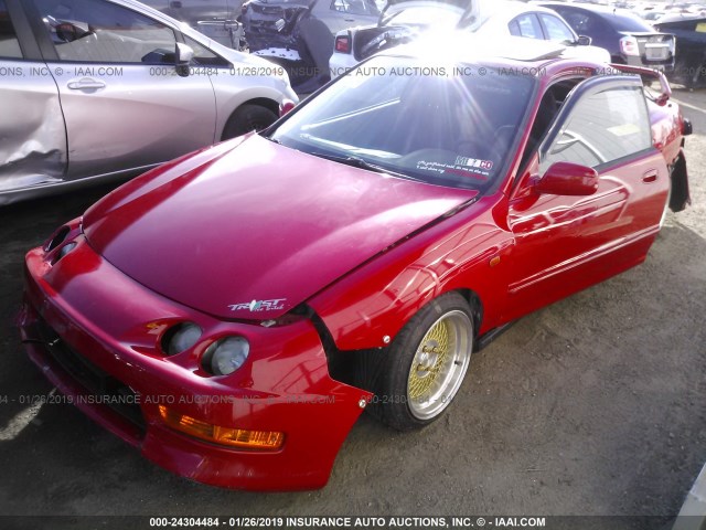 JH4DC435XWS019206 - 1998 ACURA INTEGRA LS RED photo 2