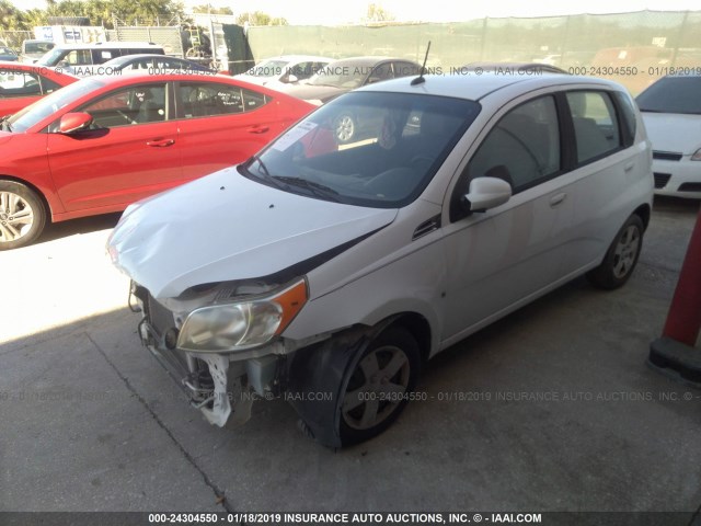KL1TD66E99B643351 - 2009 CHEVROLET AVEO LS/LT თეთრი ფოტო 2