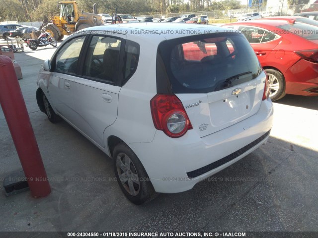 KL1TD66E99B643351 - 2009 CHEVROLET AVEO LS/LT თეთრი ფოტო 3