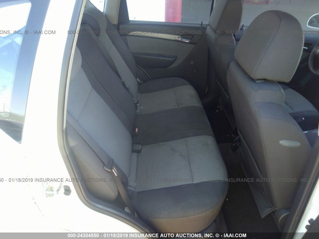 KL1TD66E99B643351 - 2009 CHEVROLET AVEO LS/LT თეთრი ფოტო 8