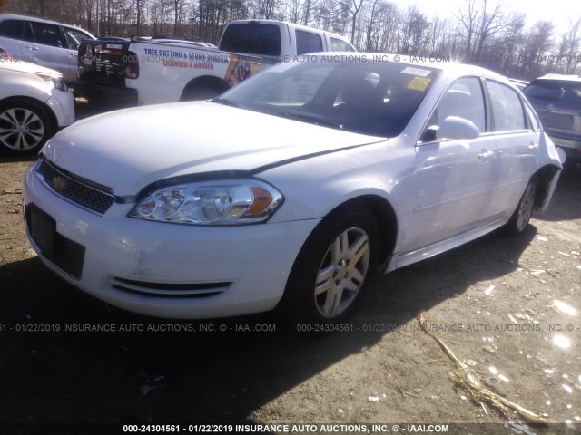 2G1WB5E31G1185090 - 2016 CHEVROLET IMPALA LIMITED LT WHITE photo 2