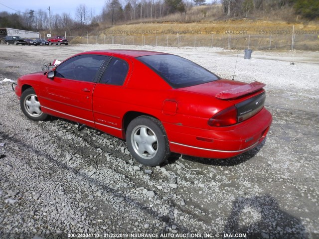 2G1WW12M2T9100134 - 1996 CHEVROLET MONTE CARLO LS RED photo 3