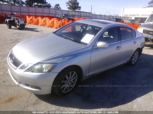 JTHBH96S265041836 - 2006 LEXUS GS GENERATION 200 300 SILVER photo 2