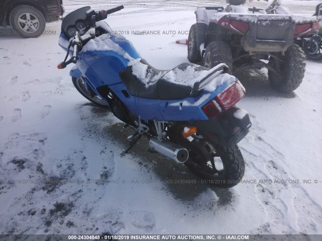 JKAEXMF137DA34460 - 2007 KAWASAKI EX250 F BLUE photo 3