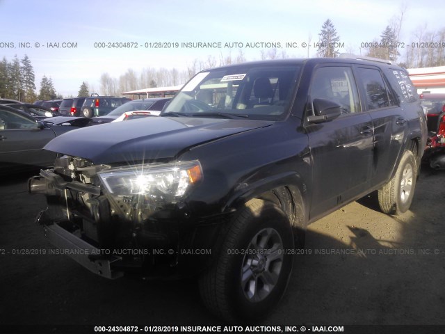 JTEBU5JR9J5517577 - 2018 TOYOTA 4RUNNER SR5 PREM/LTDL/TRAIL/TRD BLACK photo 2