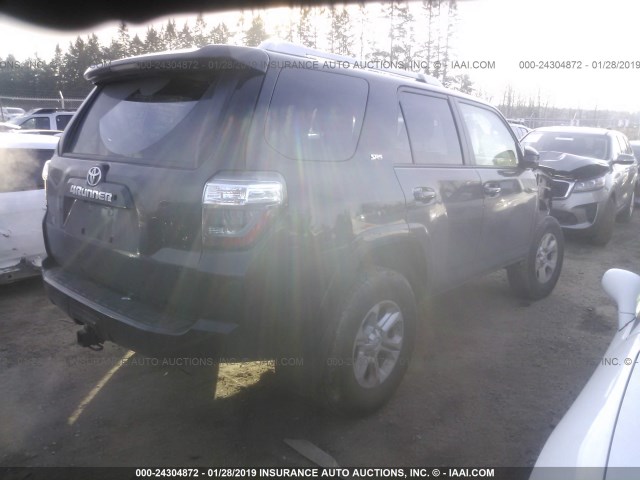 JTEBU5JR9J5517577 - 2018 TOYOTA 4RUNNER SR5 PREM/LTDL/TRAIL/TRD BLACK photo 4