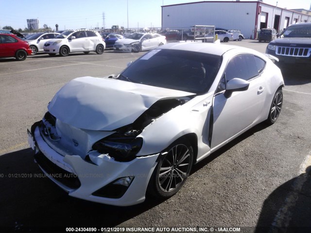 JF1ZNAA10G9702059 - 2016 TOYOTA SCION FR-S WHITE photo 2