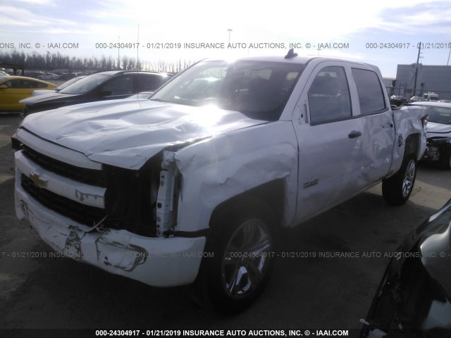 3GCPCPEH4JG450020 - 2018 CHEVROLET SILVERADO C1500 CUSTOM WHITE photo 2