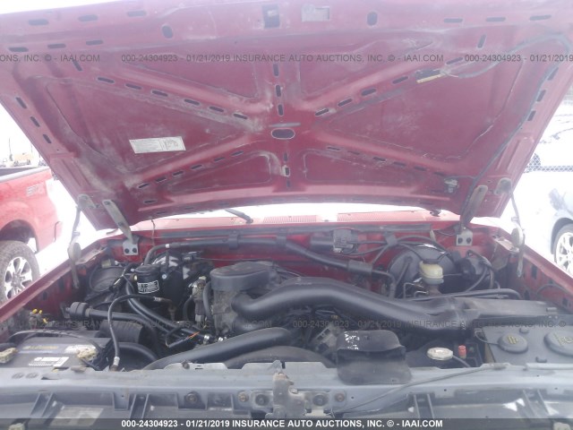 1FMEU15N4LLA21064 - 1990 FORD BRONCO U100 RED photo 10