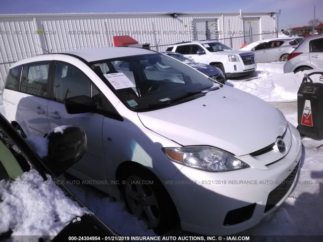 JM1CR293870137242 - 2007 MAZDA 5 WHITE photo 1