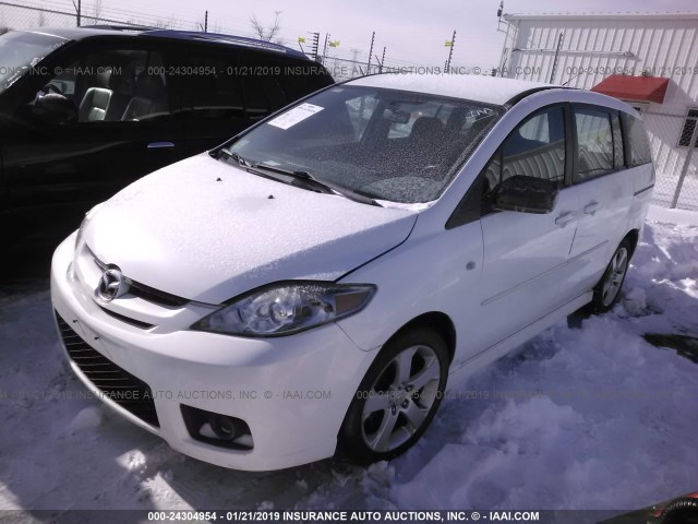 JM1CR293870137242 - 2007 MAZDA 5 WHITE photo 2