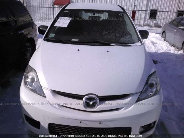 JM1CR293870137242 - 2007 MAZDA 5 WHITE photo 6