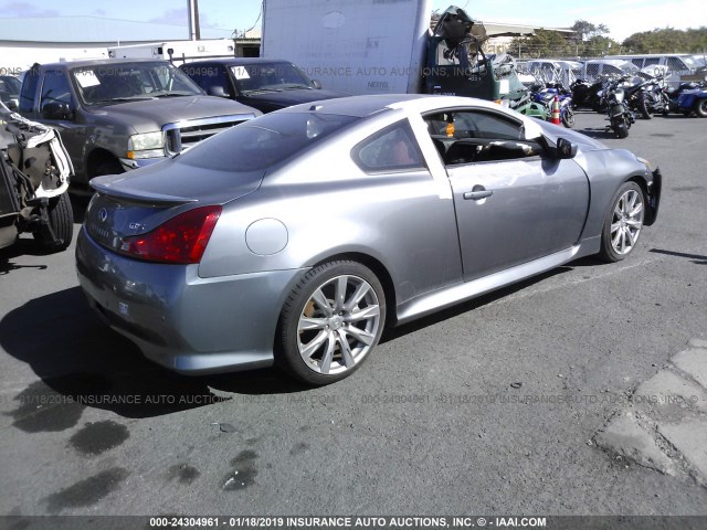 JN1CV6EK7AM101755 - 2010 INFINITI G37 SPORT GRAY photo 4