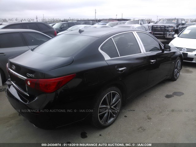 JN1BV7AR5EM699337 - 2014 INFINITI Q50 PREMIUM/SPORT BLACK photo 4