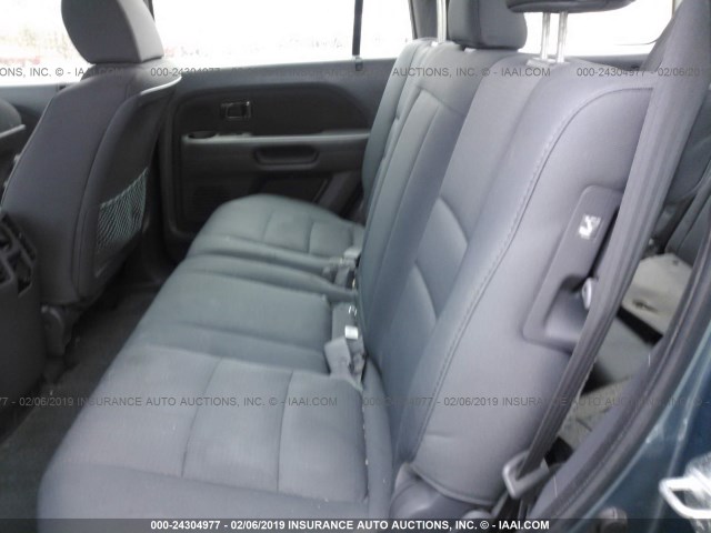 5FNYF28186B014491 - 2006 HONDA PILOT BLUE photo 8