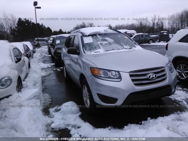 5XYZGDAB2CG146408 - 2012 HYUNDAI SANTA FE GLS SILVER photo 1