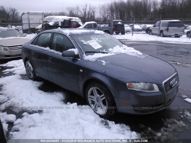 WAUDF78E47A143124 - 2007 AUDI A4 2.0T QUATTRO BLUE photo 1