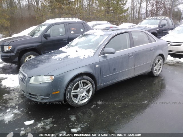 WAUDF78E47A143124 - 2007 AUDI A4 2.0T QUATTRO BLUE photo 2