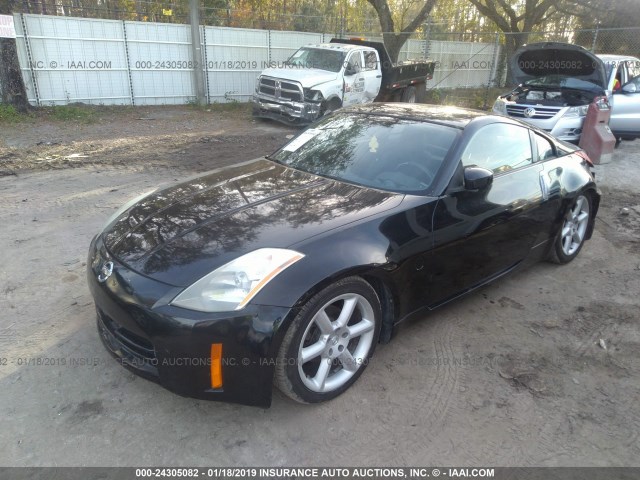 JN1AZ34D73T111742 - 2003 NISSAN 350Z COUPE BLACK photo 2