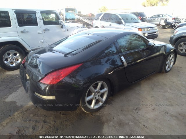 JN1AZ34D73T111742 - 2003 NISSAN 350Z COUPE BLACK photo 4