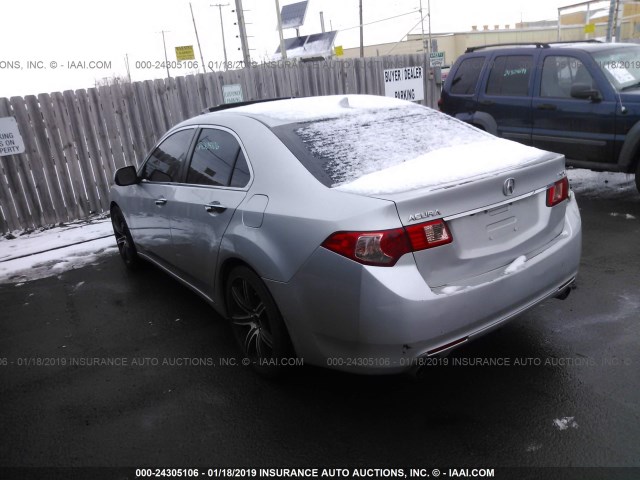 JH4CU2F68CC008194 - 2012 ACURA TSX TECH SILVER photo 3