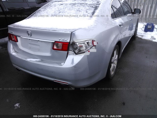 JH4CU2F68CC008194 - 2012 ACURA TSX TECH SILVER photo 6