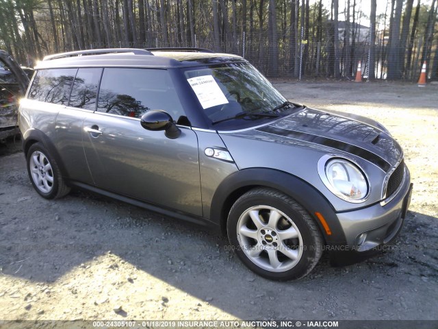 WMWMM33579TP74589 - 2009 MINI COOPER S CLUBMAN GRAY photo 1