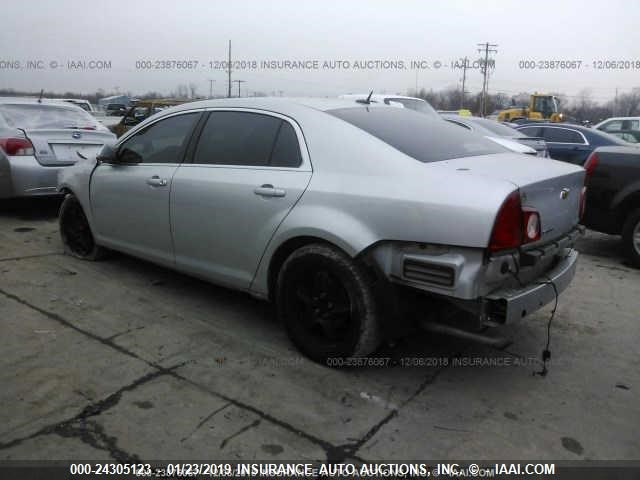 1G1ZB5EB1AF258799 - 2010 CHEVROLET MALIBU LS SILVER photo 3