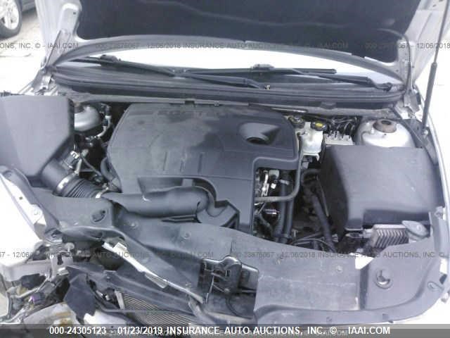 1G1ZB5EB1AF258799 - 2010 CHEVROLET MALIBU LS SILVER photo 9