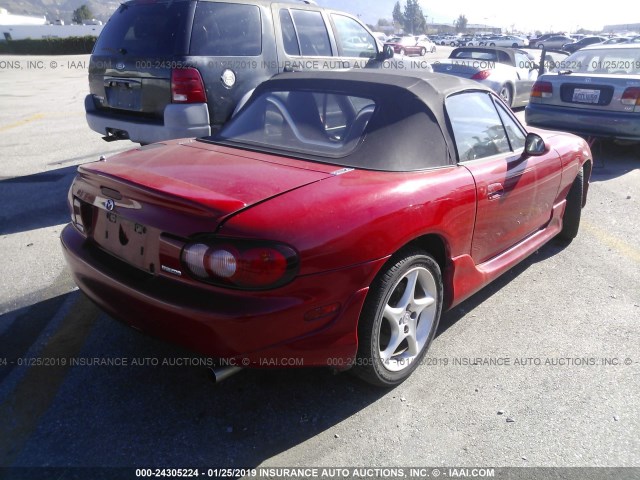 JM1NB353410219078 - 2001 MAZDA MX-5 MIATA LS RED photo 4