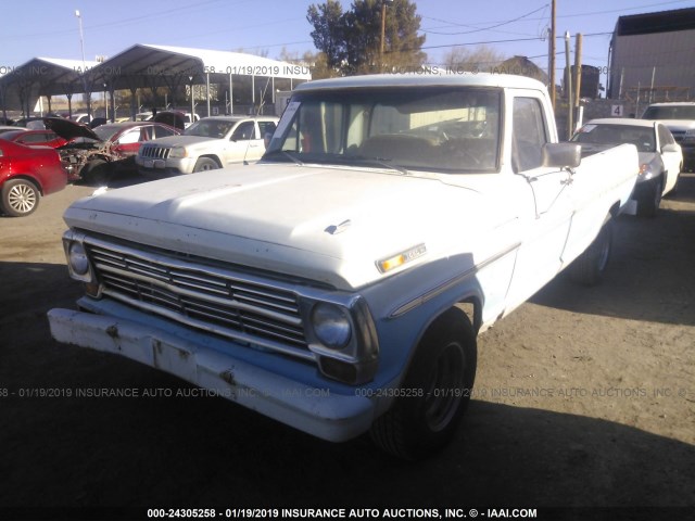 F10ARD29669 - 1968 FORD F100 WHITE photo 2