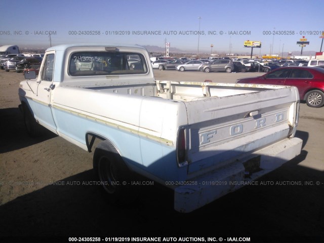 F10ARD29669 - 1968 FORD F100 WHITE photo 3