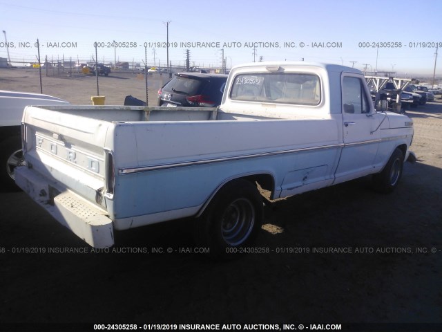 F10ARD29669 - 1968 FORD F100 WHITE photo 4