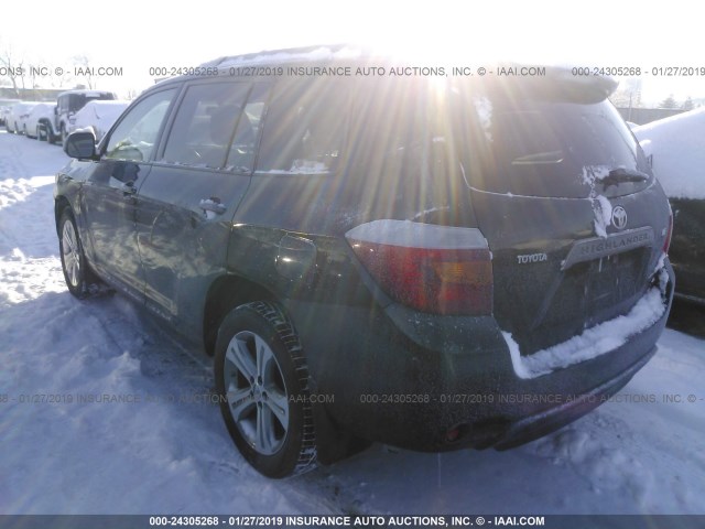 JTEES43A292131908 - 2009 TOYOTA HIGHLANDER SPORT BLACK photo 3