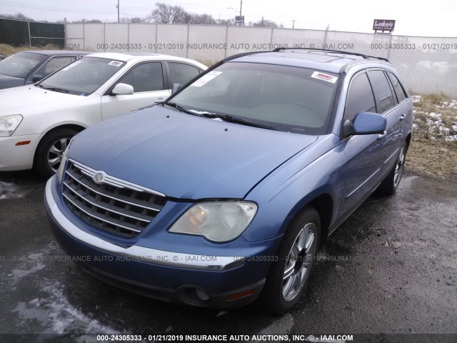 2A8GM68X87R256709 - 2007 CHRYSLER PACIFICA TOURING BLUE photo 2