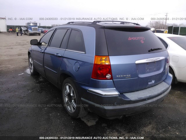 2A8GM68X87R256709 - 2007 CHRYSLER PACIFICA TOURING BLUE photo 3