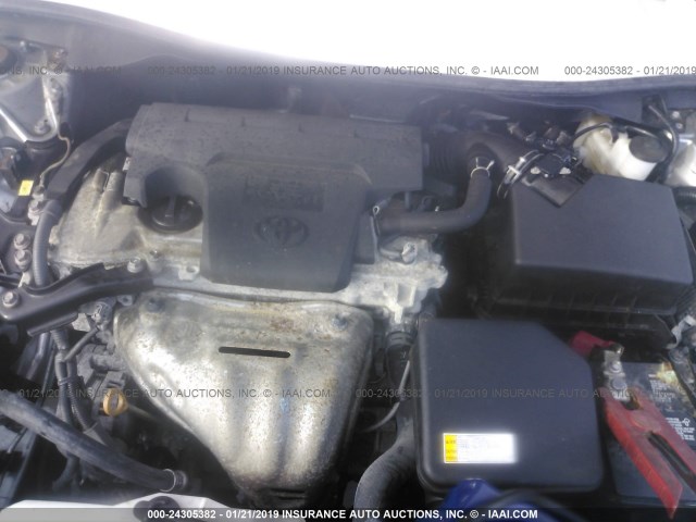 4T1BF1FK6GU227536 - 2016 TOYOTA CAMRY LE/XLE/SE/XSE SILVER photo 10