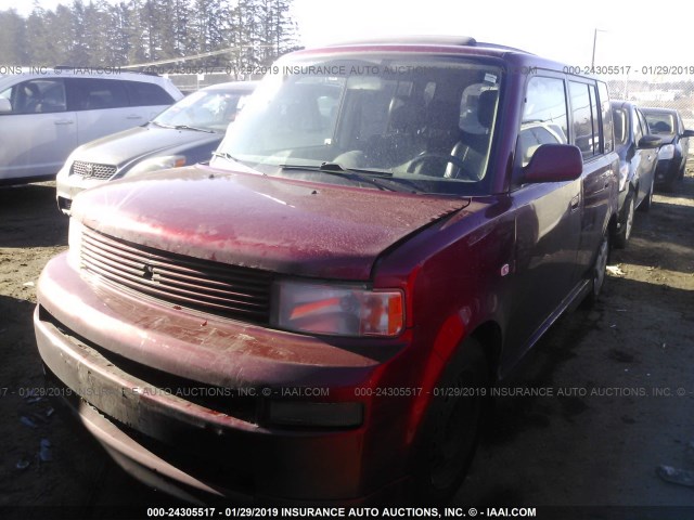 JTLKT334364110076 - 2006 TOYOTA SCION XB Марун фото 2