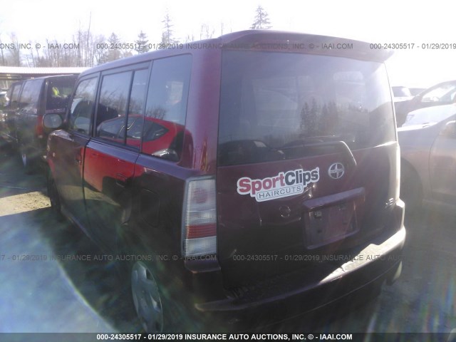JTLKT334364110076 - 2006 TOYOTA SCION XB Марун фото 3