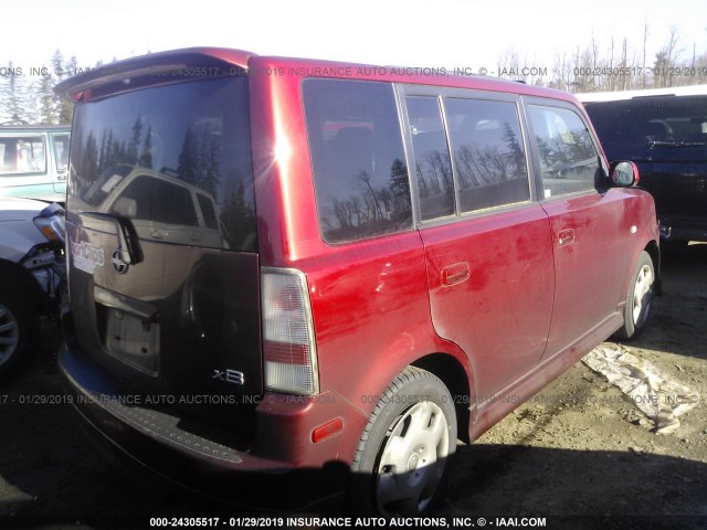 JTLKT334364110076 - 2006 TOYOTA SCION XB Марун фото 4